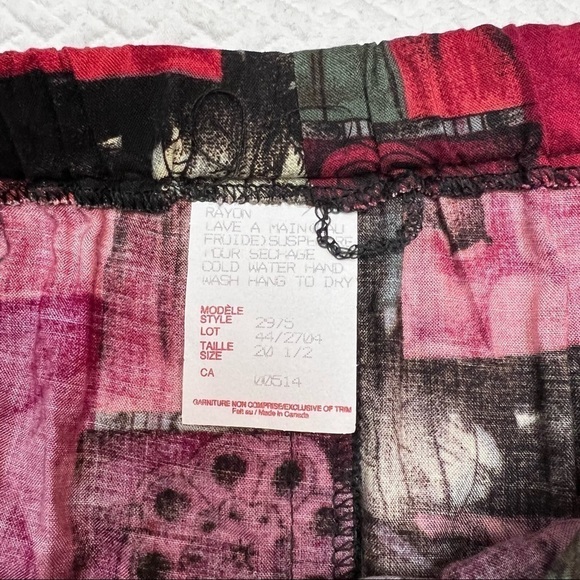 VINTAGE❤️LESLIE Belle Two Piece Burgundy Suit Size XL - Picture 16 of 16